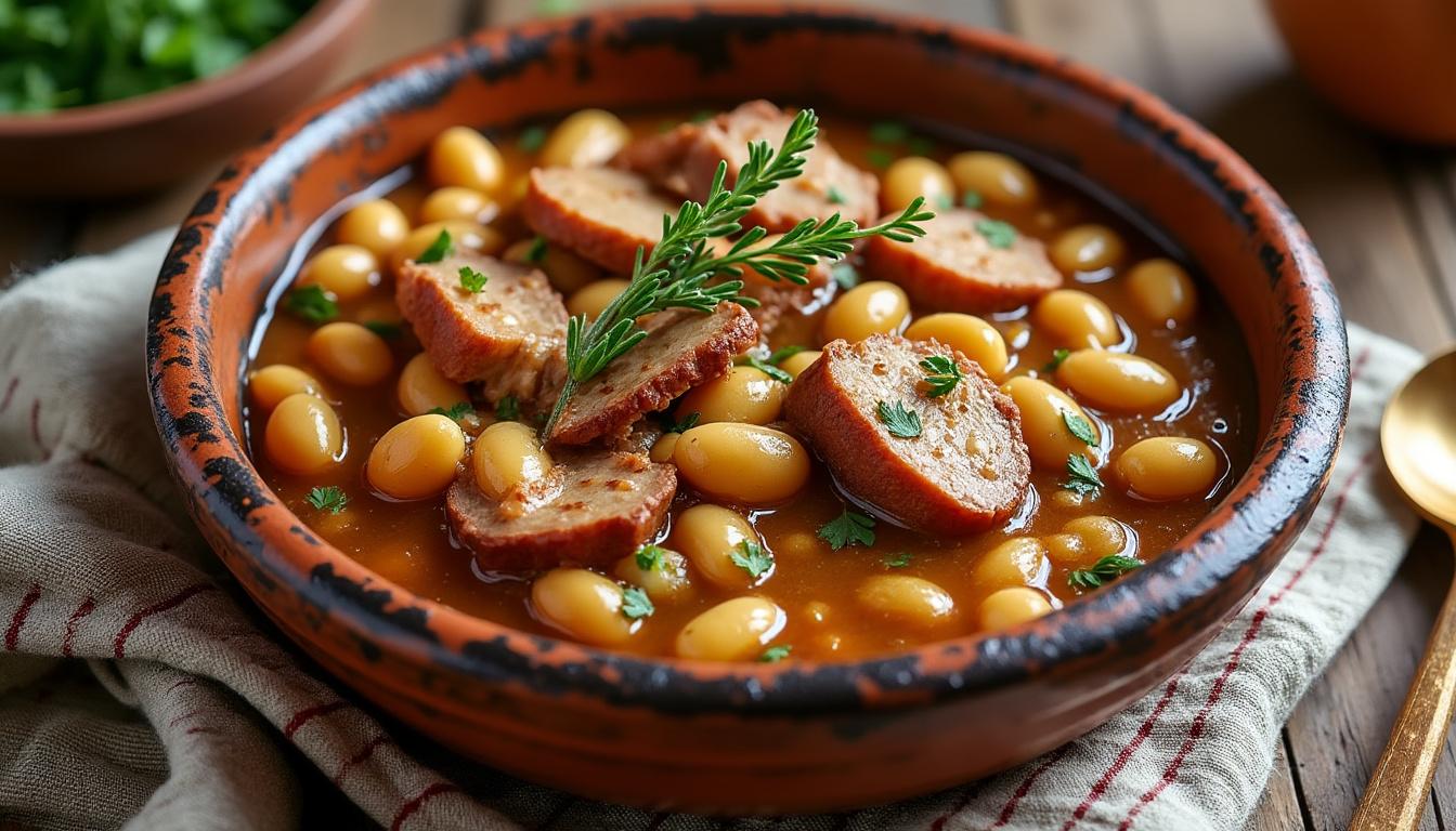 découvrez notre recette de cassoulet express au cookeo, une variante rapide et savoureuse du traditionnel cassoulet. simplifiez votre cuisine tout en préservant les saveurs authentiques de ce plat emblématique. parfait pour régaler vos proches en un rien de temps !