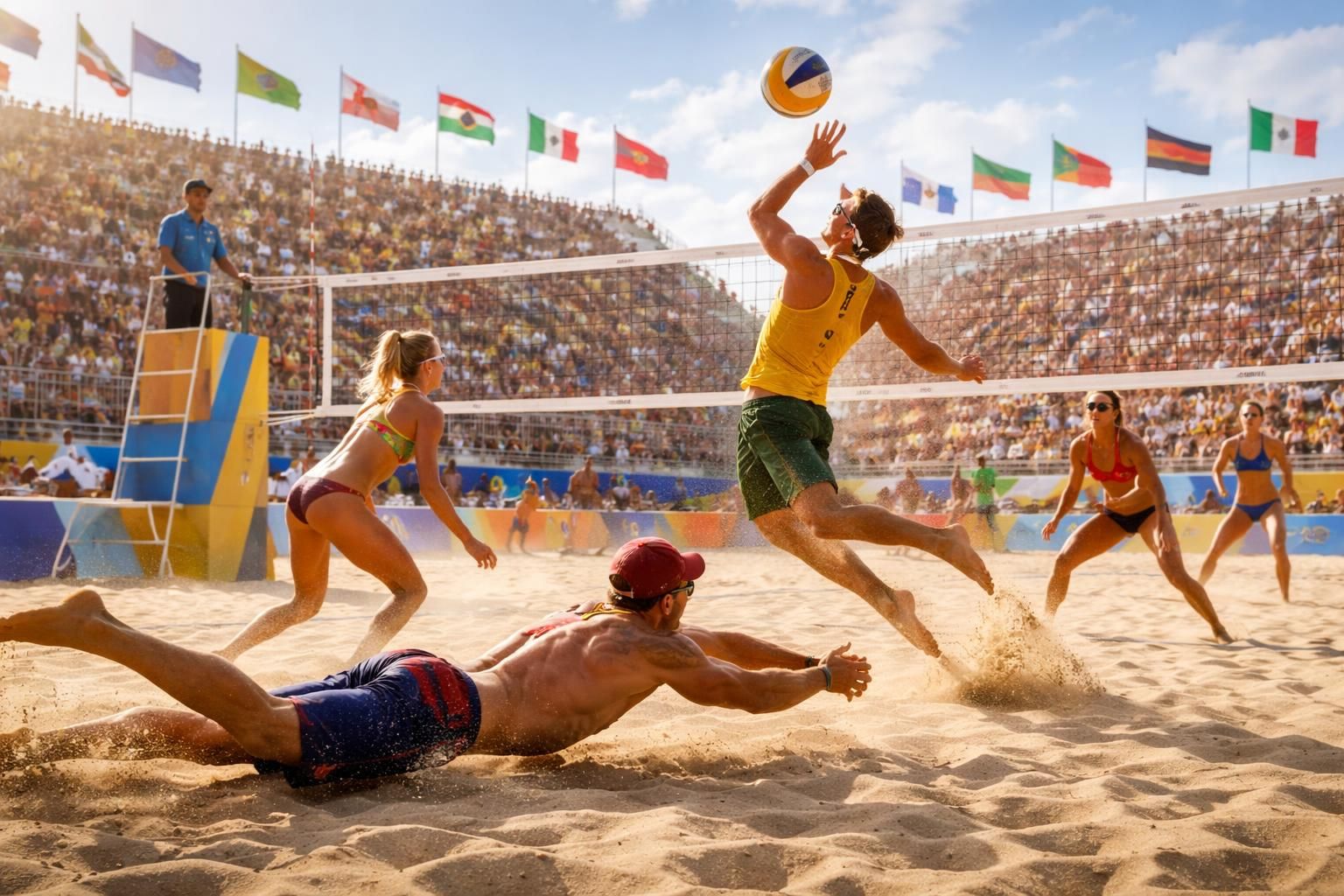 découvrez le calendrier et les résultats du beach-volley aux jeux olympiques d'été. suivez les performances des athlètes et découvrez qui va briller cette année sur le sable.