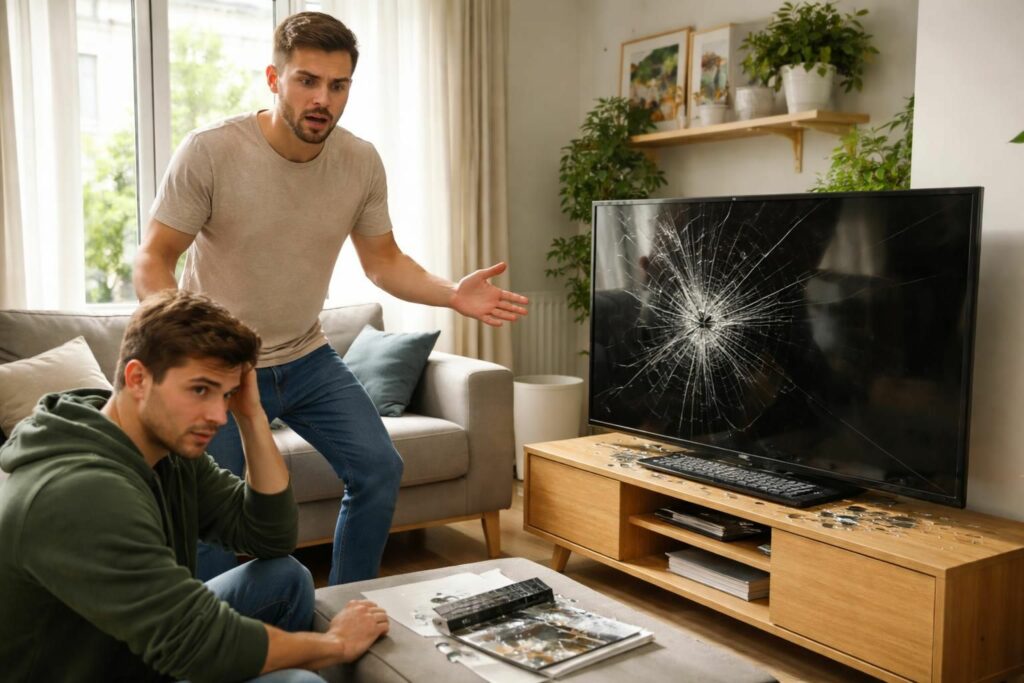découvrez ce que votre assurance couvre réellement en cas de casse accidentelle de la télévision d'un ami et comment agir pour gérer cette situation délicate.