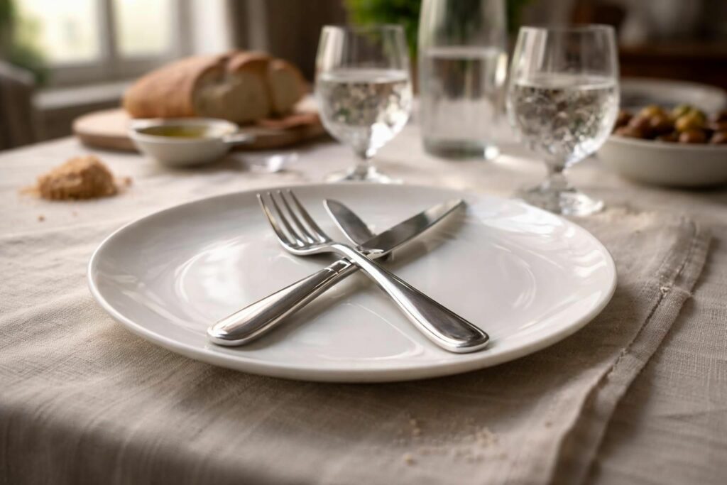 découvrez la signification et l'importance du couvert croisé dans l'assiette, un geste clé pour comprendre les messages en gastronomie et améliorer l'expérience culinaire.