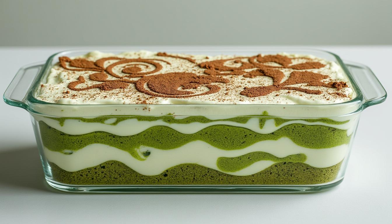 découvrez le tiramisu au thé matcha michalak, une délicieuse création qui allie la douceur de la crème et l'intensité du matcha, le tout rehaussé d'une fraîcheur inégalée. une expérience gourmande à ne pas manquer pour les amateurs de desserts raffinés.