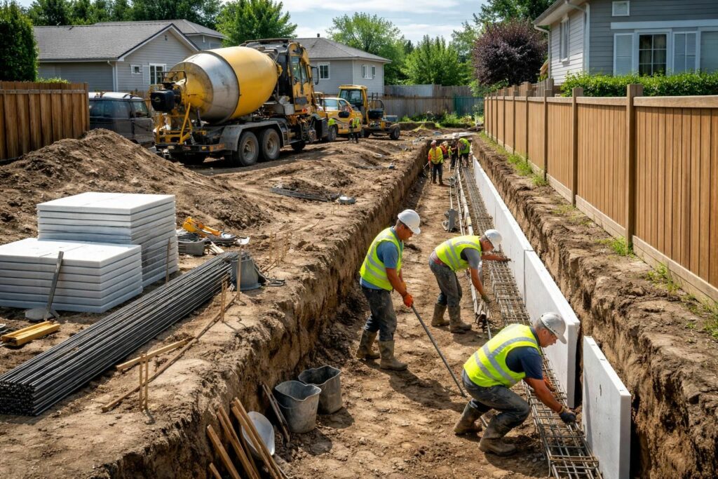 découvrez les aspects essentiels de la construction des fondations en limite de propriété, incluant les normes, les précautions à prendre et les bonnes pratiques pour assurer la stabilité et la conformité de votre projet.