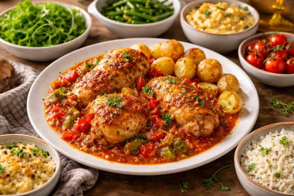 découvrez des idées d'accompagnement pour le poulet basquaise avec pommes de terre, afin de préparer un repas savoureux et équilibré qui ravira vos papilles.