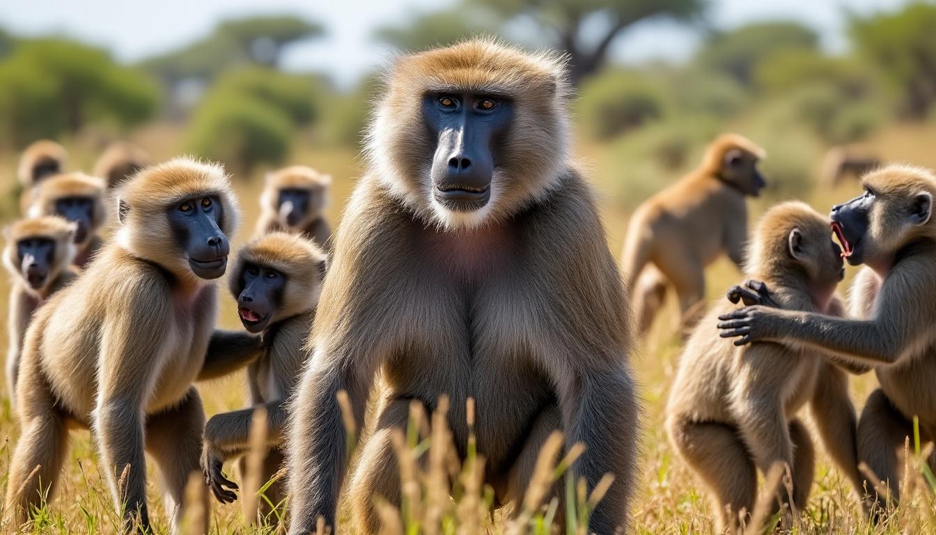 découvrez comment les babouins cul rouge interagissent au sein de leurs groupes sociaux. explorez leur organisation, leurs comportements et la hiérarchie qui structure leur vie quotidienne.