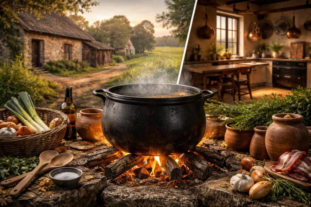 découvrez l'histoire fascinante et les origines anciennes de la marmite sarthoise, un plat traditionnel qui traverse le temps et les générations.