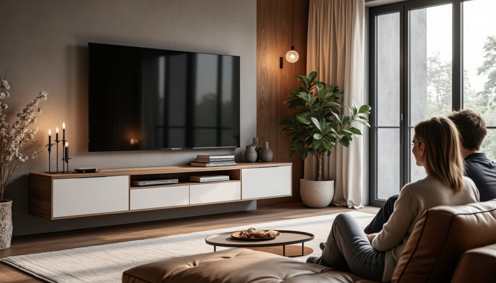 découvrez le meuble tv teneo noir et blanc, alliant fonctionnalité, design moderne et élégance pour sublimer votre salon tout en optimisant votre espace de rangement.