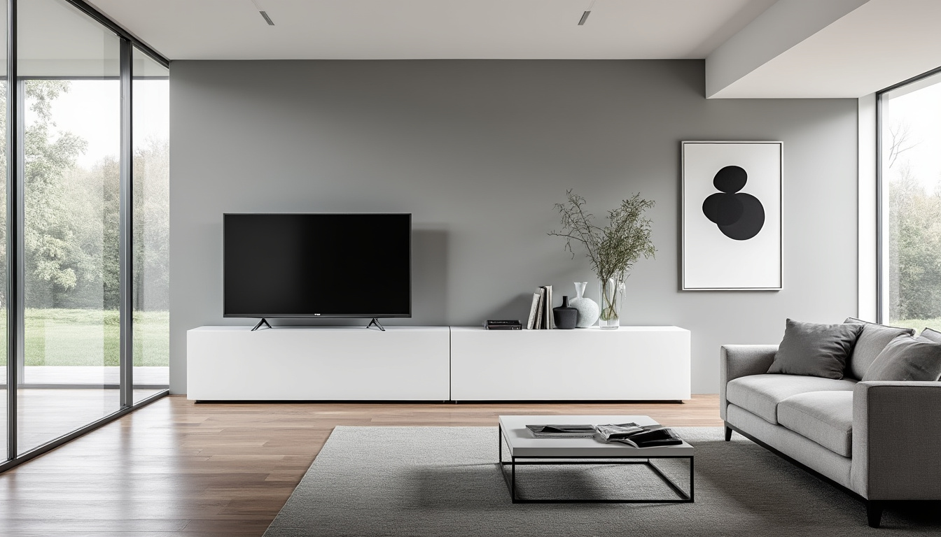 découvrez le meuble tv teneo noir et blanc, alliant design moderne et praticité pour sublimer votre salon. profitez d’un espace de rangement optimisé et d’une esthétique élégante adaptée à tous les intérieurs.