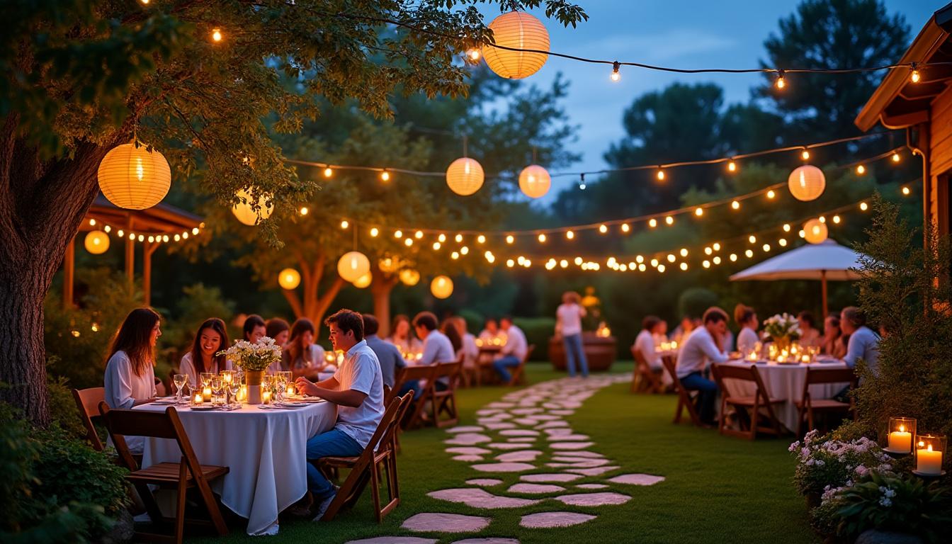 créez une atmosphère féerique dans votre jardin grâce à une sonorisation festive parfaitement adaptée : conseils et idées pour une ambiance magique lors de tous vos événements en extérieur !