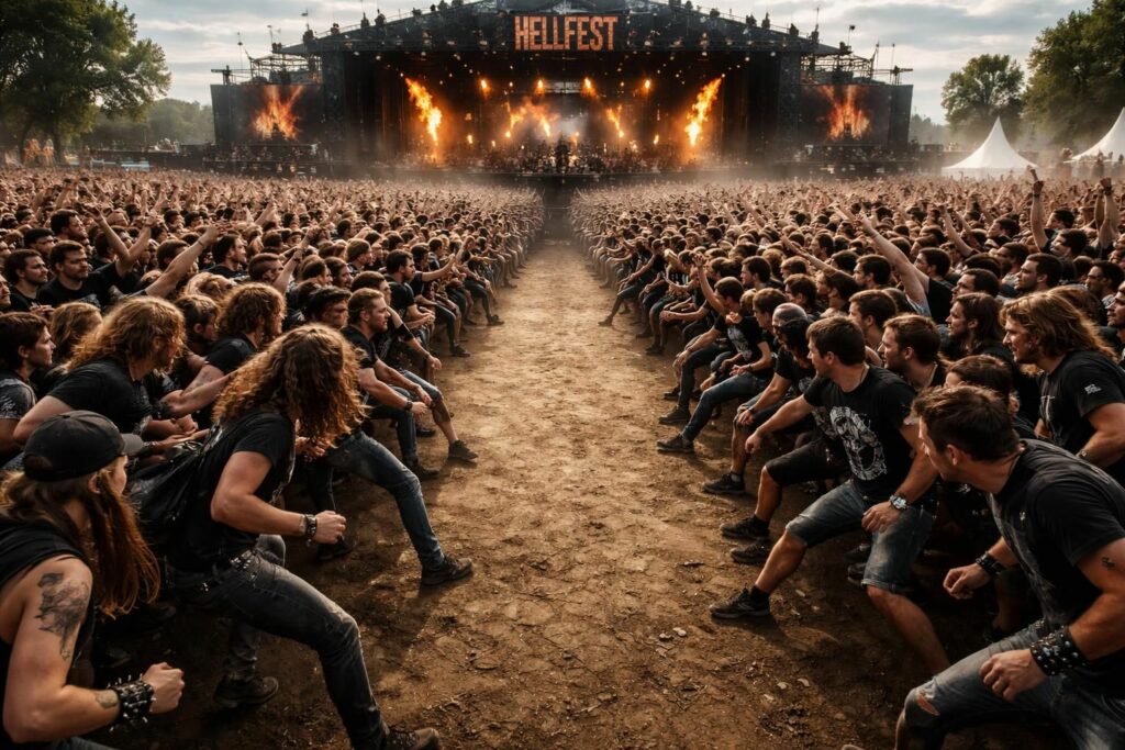 découvrez une analyse captivante des styles de danse lors du wall of death au hellfest, le célèbre festival de metal. plongez dans l'énergie et la diversité des mouvements de la foule.