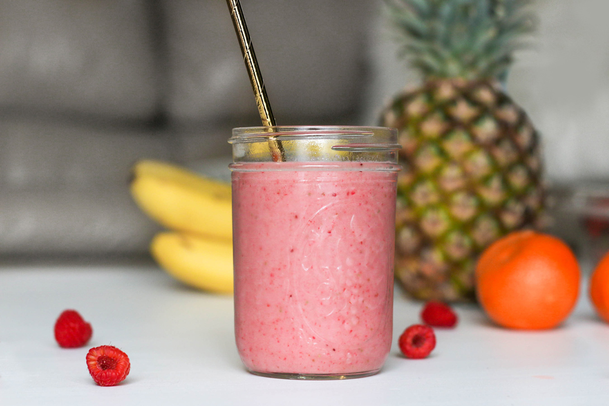 smoothie avec des fruits surgelés